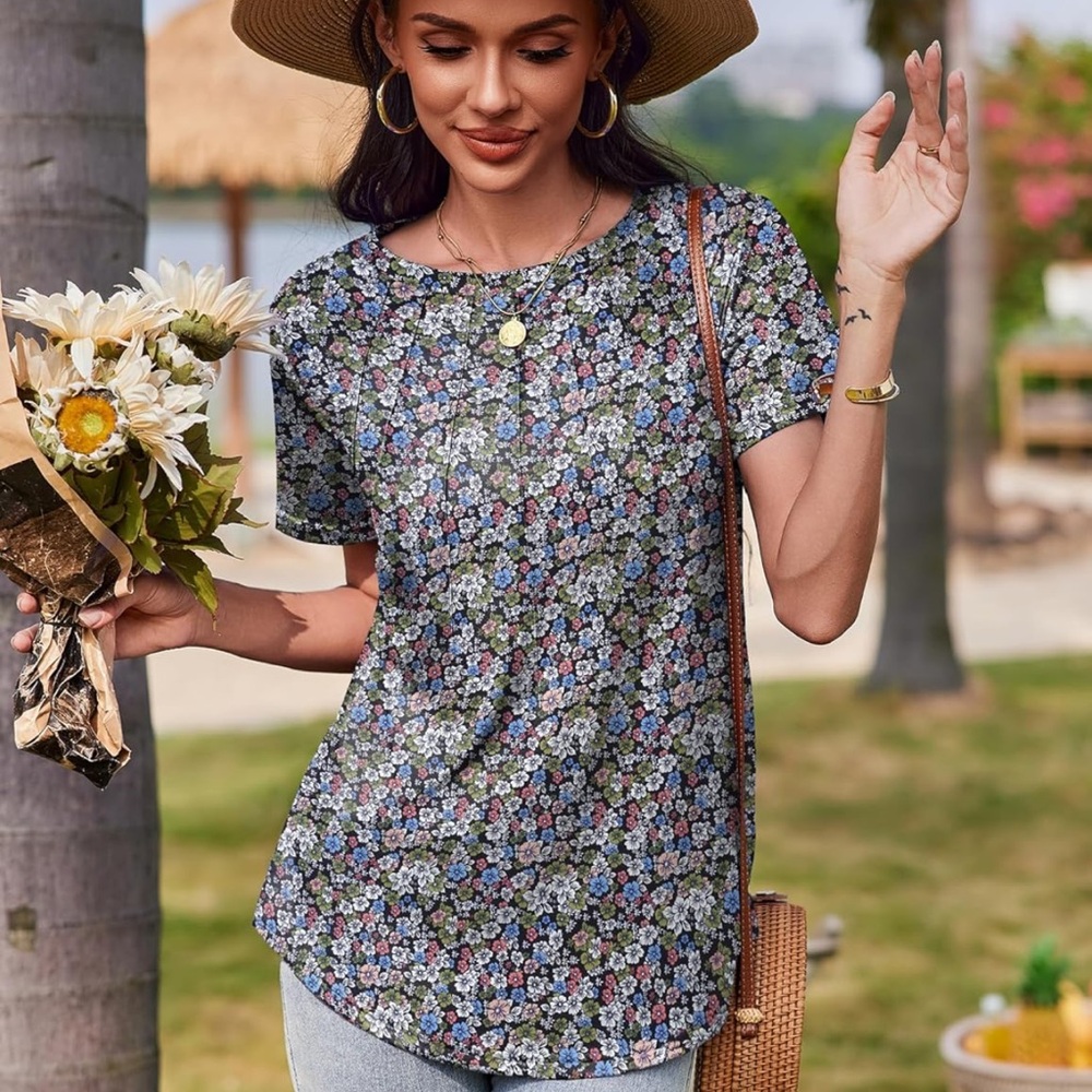 Floral Print Women's Top